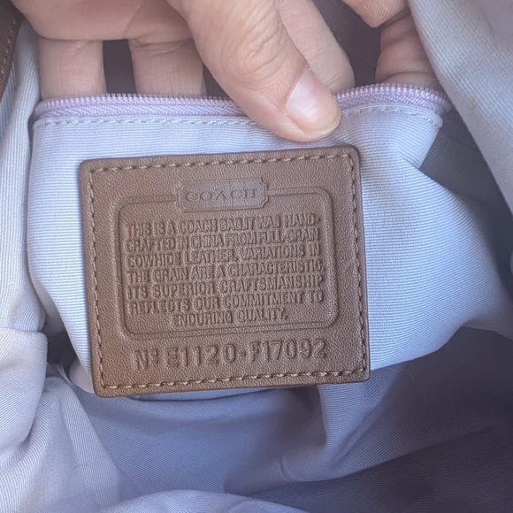 COACH Leather Lynn Soho Purse Hobo Shoulder Bag F 17092 Brown leather - Picture 10 of 16